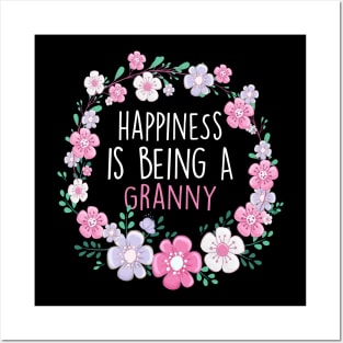 Happiness Is Being a Granny Birthday Granny Gift Posters and Art